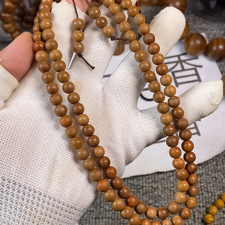 檀香木手串/手链老山檀香老料0.6/108圆珠微瑕