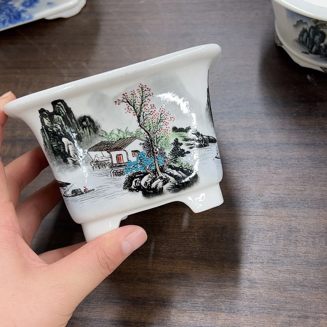 紫砂花盆895号瑕疵13/9cm