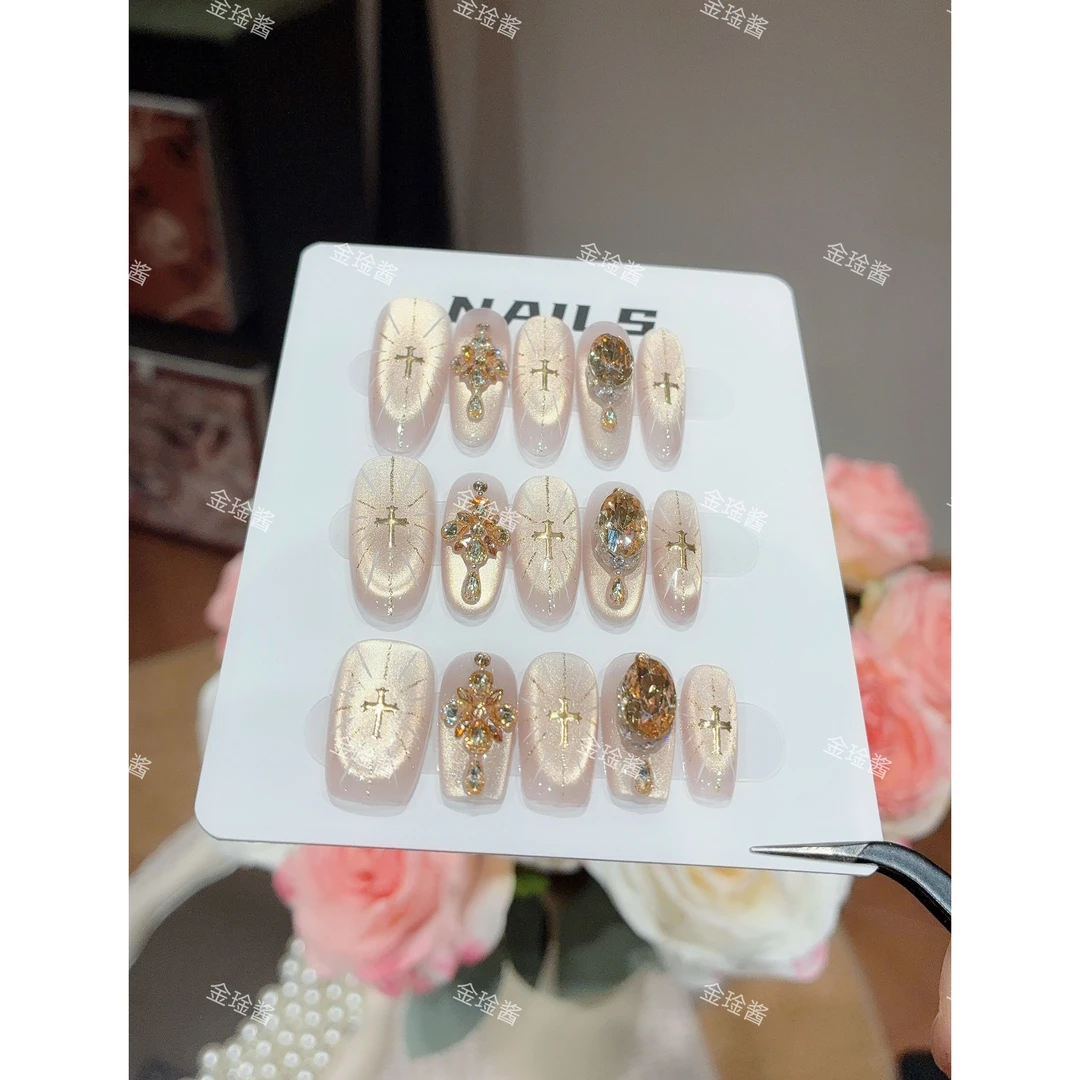 神域圣光-XingHeJiYu轻奢高定美甲 10片装