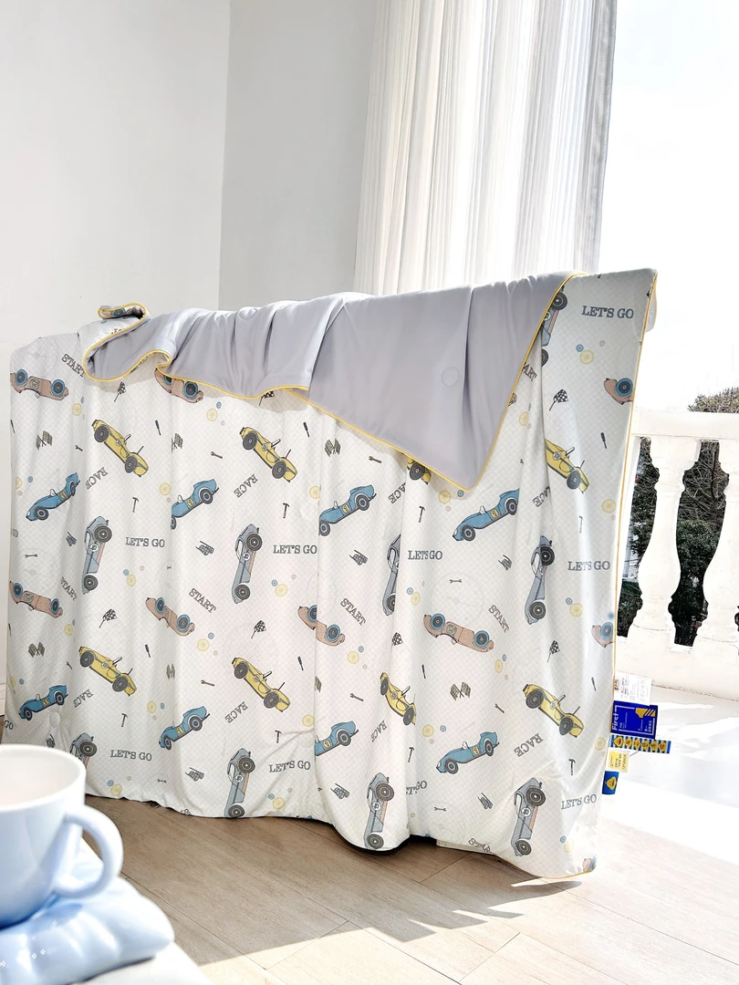 儿童亲肤凉感夏凉被夏天空调被夏被母婴级A类机洗透气XK