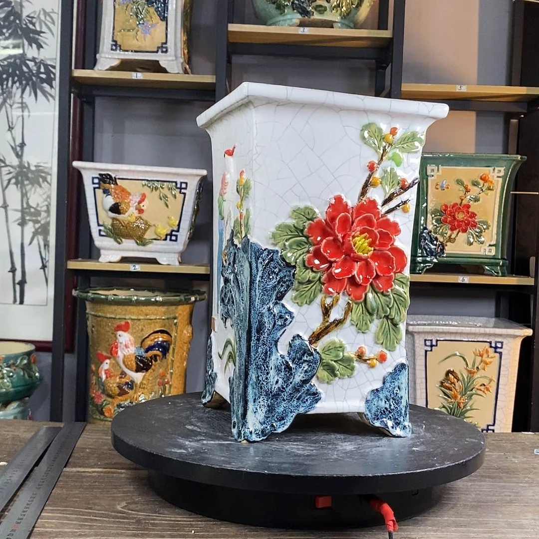 紫砂花盆祛****堂17。