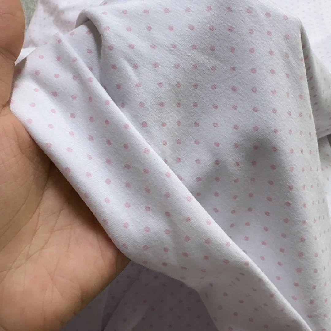 棉541号波点纯棉莱卡一米