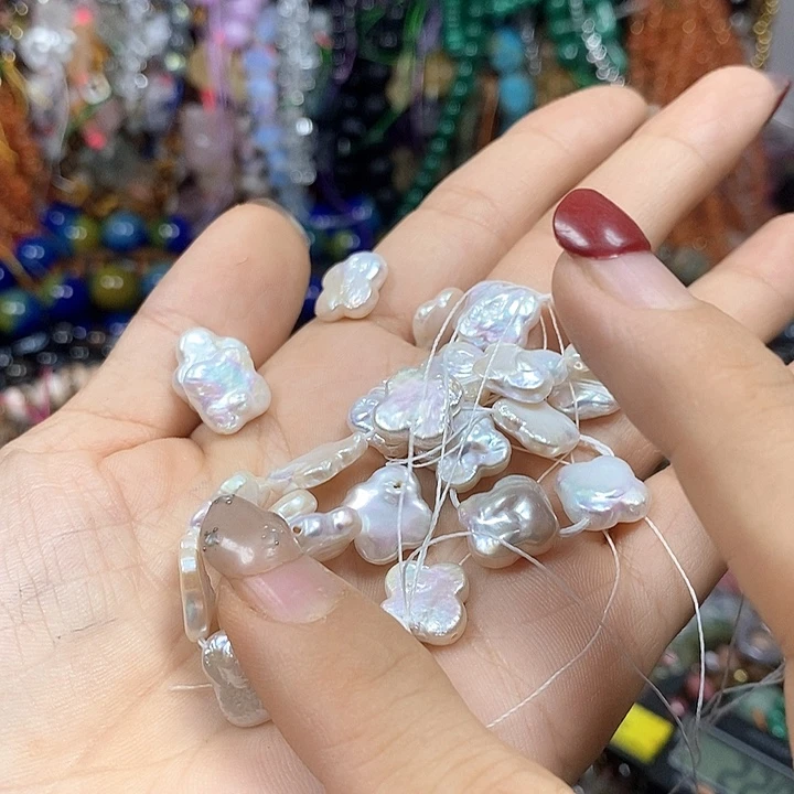 玛瑙/玉髓未镶嵌珠宝半成品天然淡水无黑极光珍珠卡11mm（3颗）