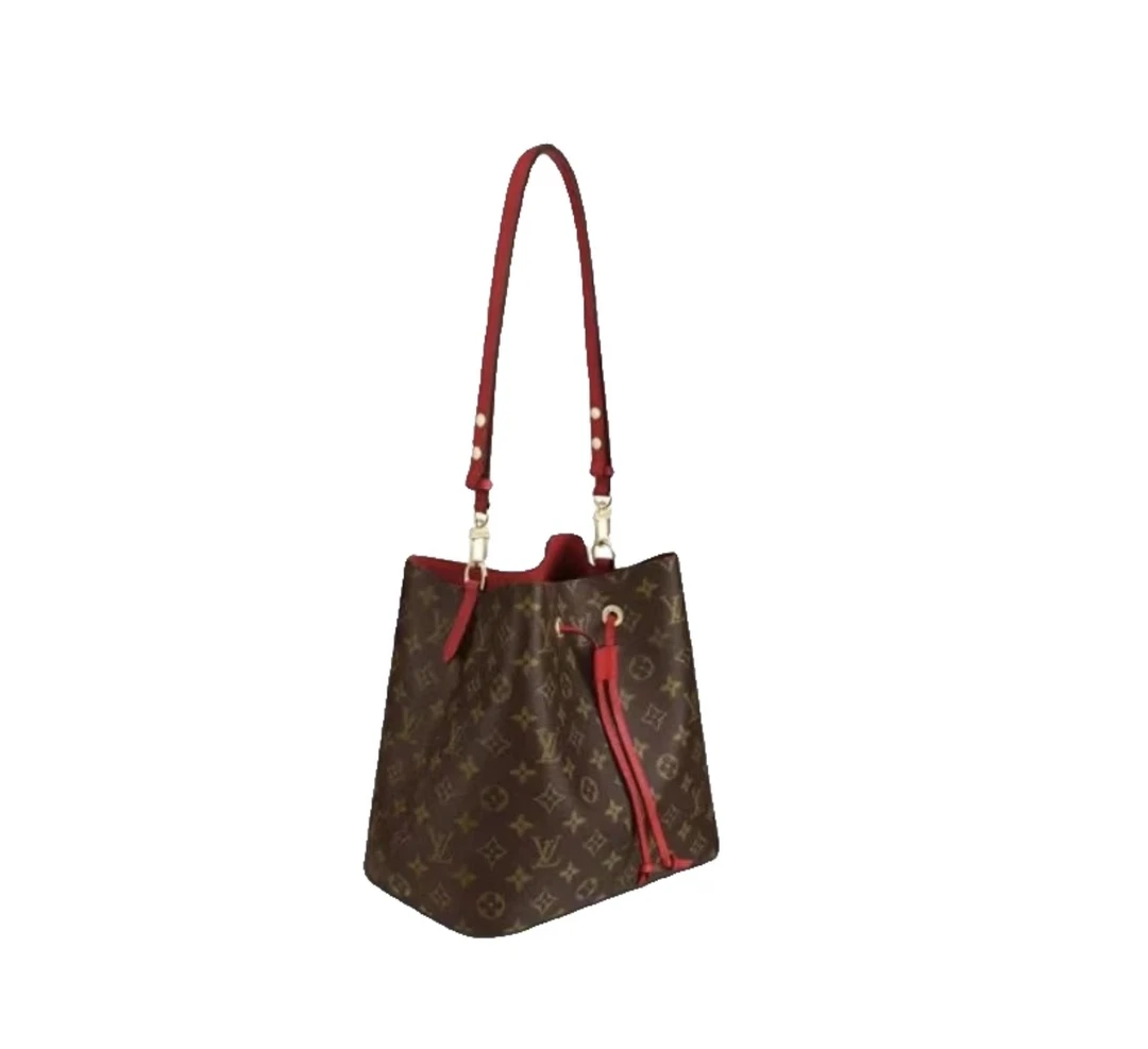99新 LouisVuitton/路易威登 时尚老花 红桶包现代款单肩腋下包