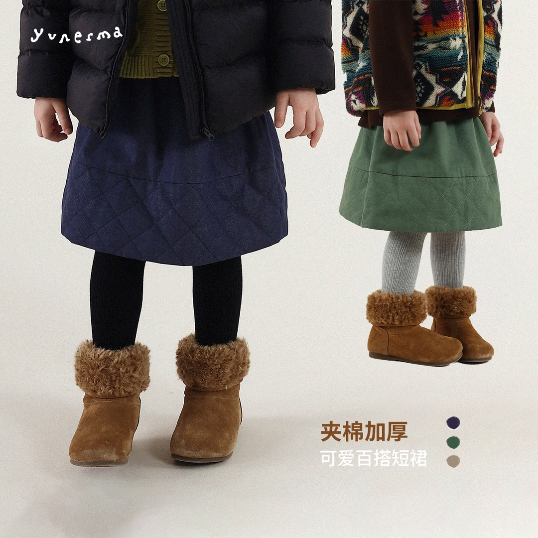【季度主推】女童经典百搭夹棉短裙