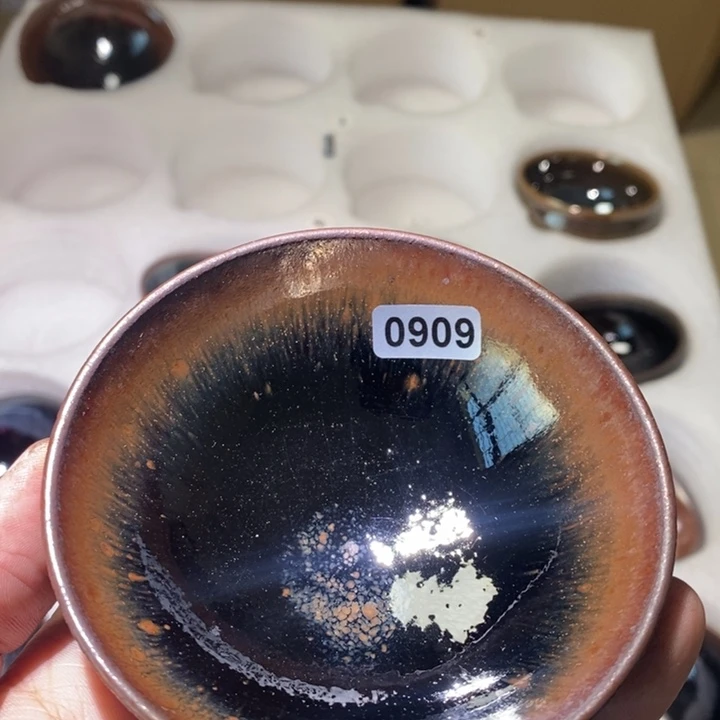 用***4茶盏龙窑柴烧建阳建盏
