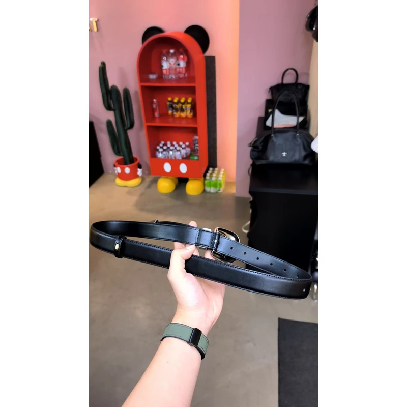 YUSHA/高档黑色腰带-D045