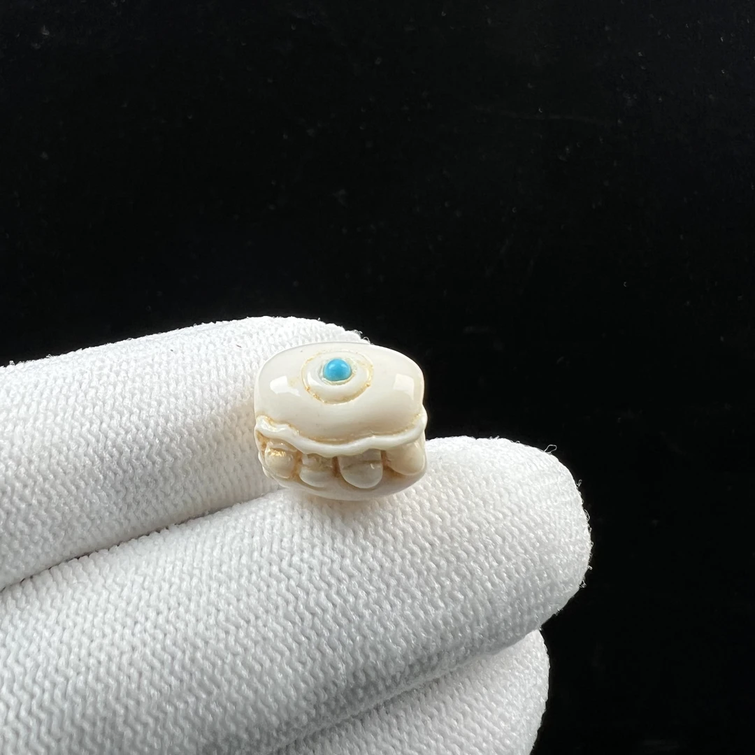 X7546天然猛犸牙 配饰 12.6*13.4mm支持鉴定 假一罚四