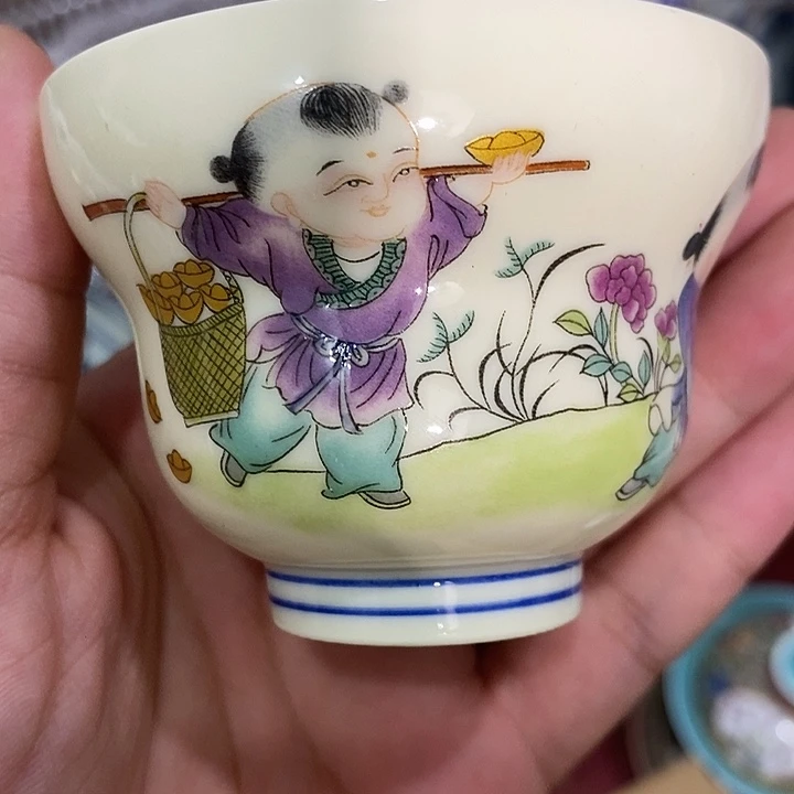 摆件景德镇陶瓷主人杯2445