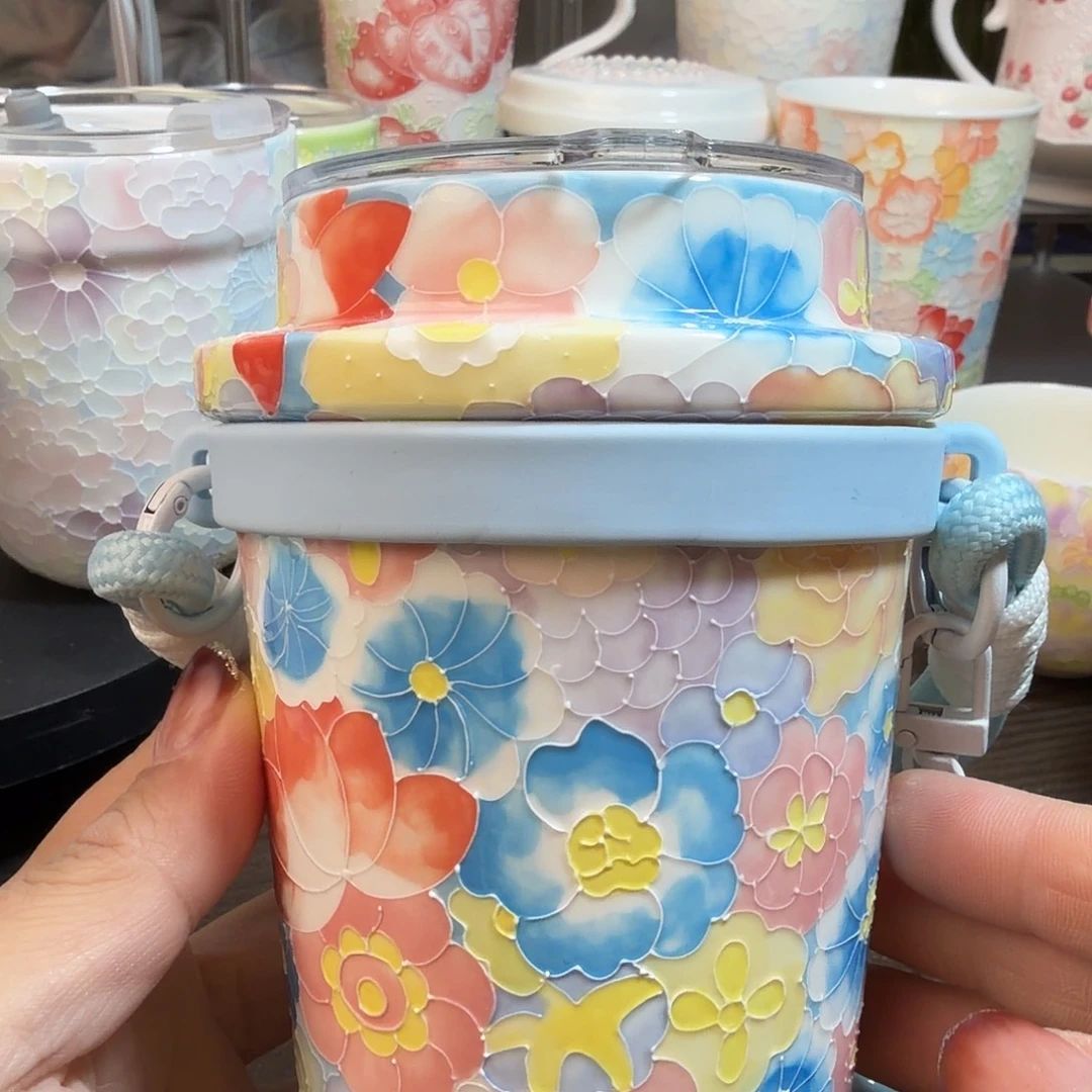 陶景德镇手绘随行杯