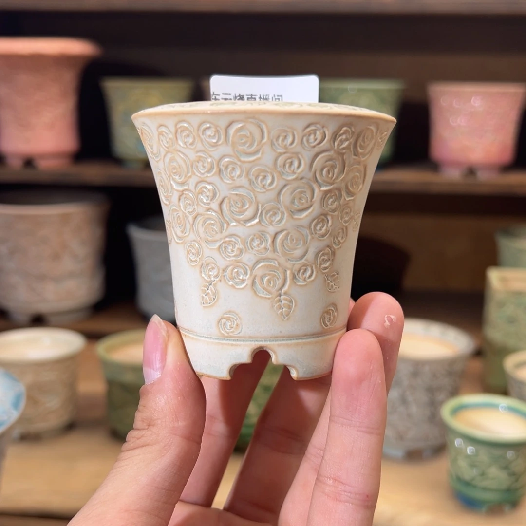 瓷片好**朵dy0124-030A外口7.5cm