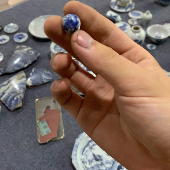 辰***晨景德镇陶瓷青花瓷珠