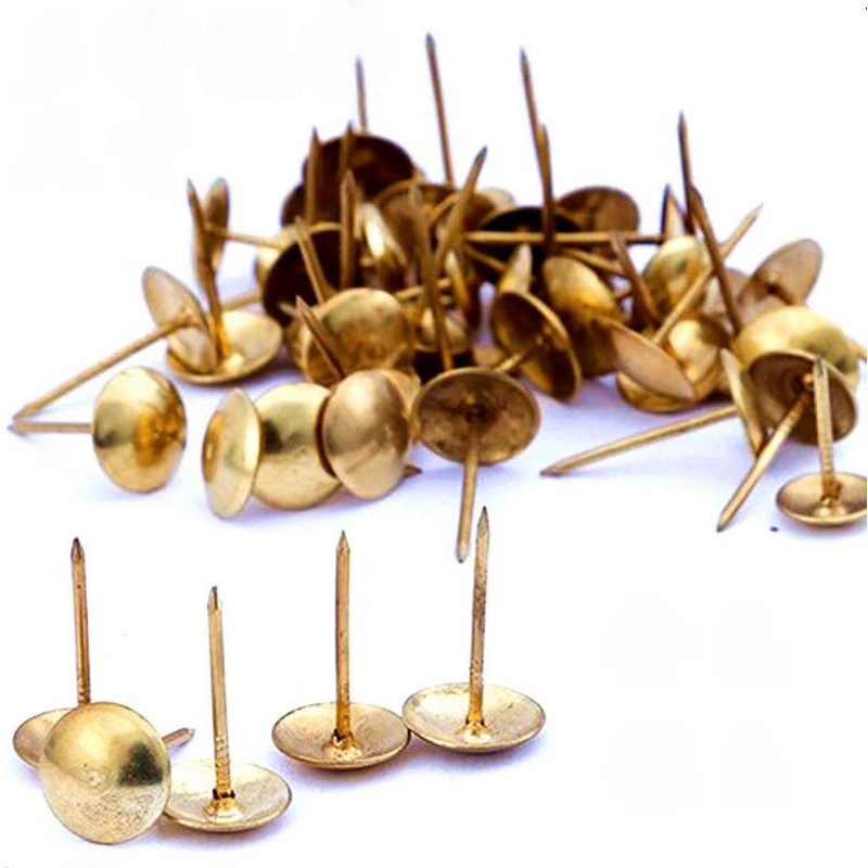 金色加长图钉泡钉沙发纱窗专用仿古大头钉泡钉软包硬包钉鼓钉按钉