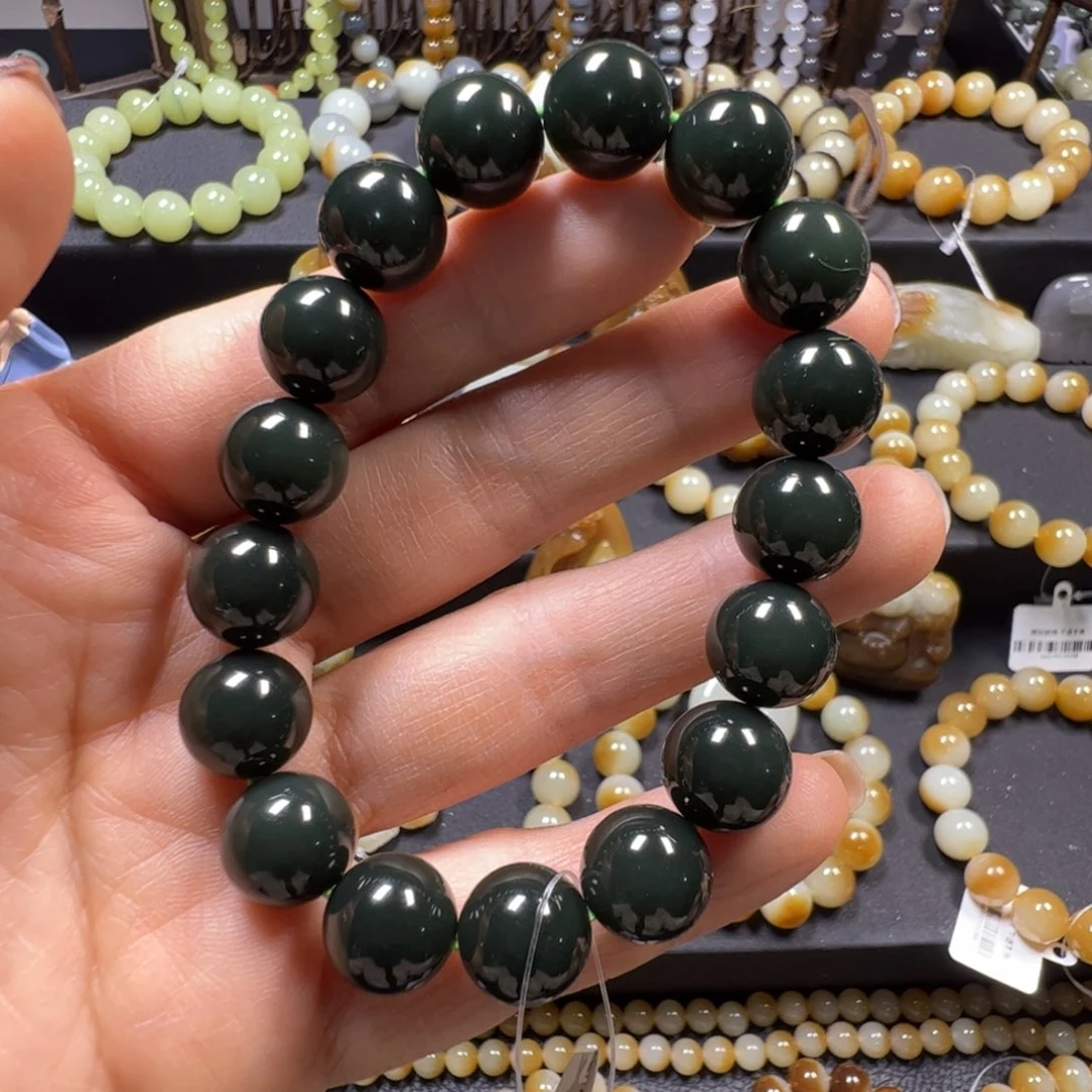 和田玉未镶嵌手链卡12