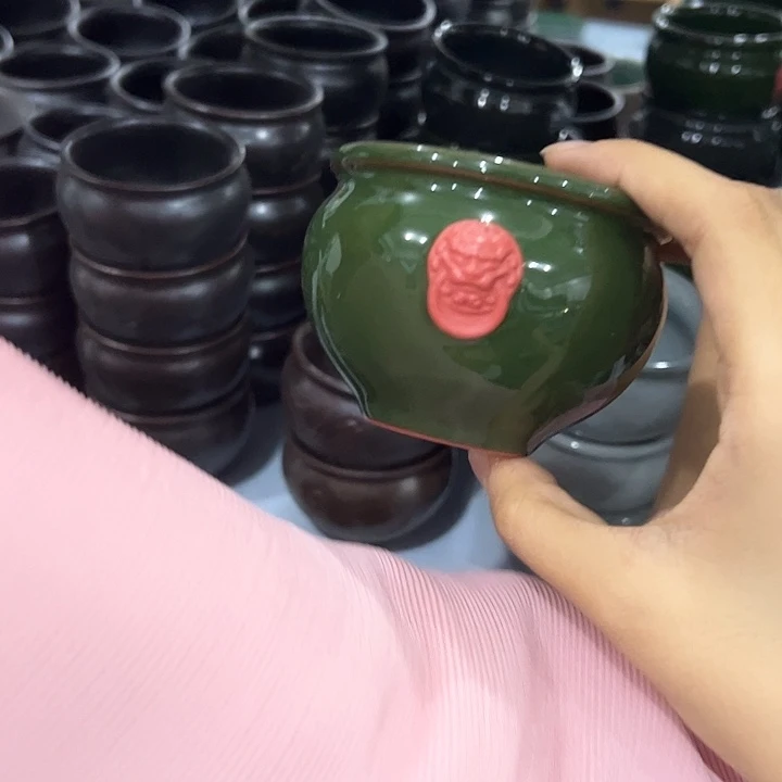 龙泉云间青瓷小米茶器
