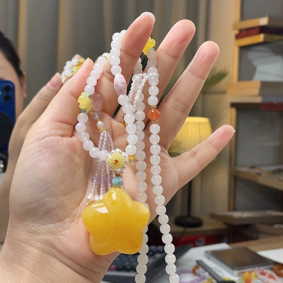 琥珀裸石未镶嵌蜜蜡吊坠