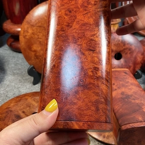 【闪购商品】木用****1缅甸花梨树瘤盒子一个