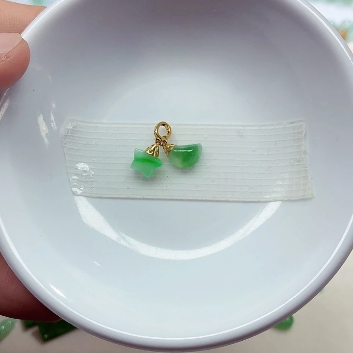 18K金镶嵌手链翡翠天然缅甸翡翠A货