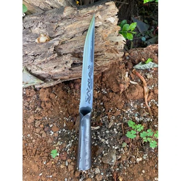 老师傅手工锻打板扎精工锻打高碳钢宰羊宰鸡刀