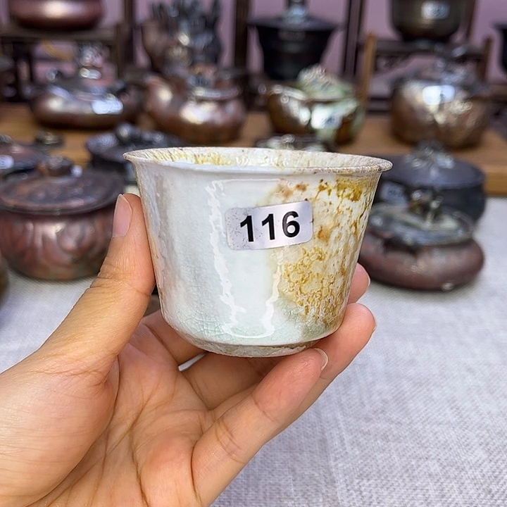 裸柴烧陶瓷手工茶器