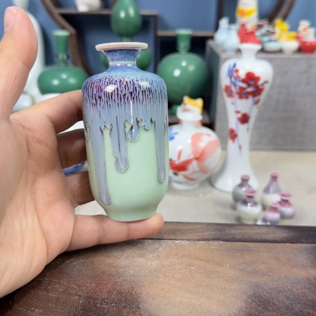 陶瓷手工小花器摆件
