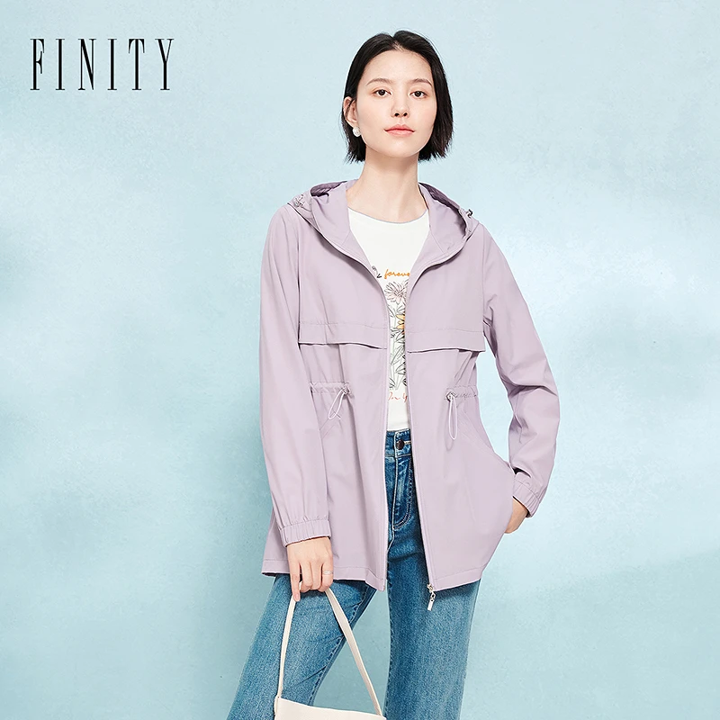 FINITY短外套运动短款时尚户外休闲女士连帽宽松运动短款时尚户外