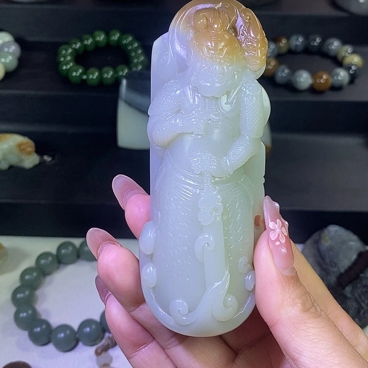 和田玉未镶嵌摆件