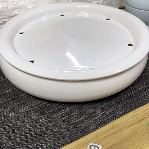 微瑕，不明火，口径29，高度7变形