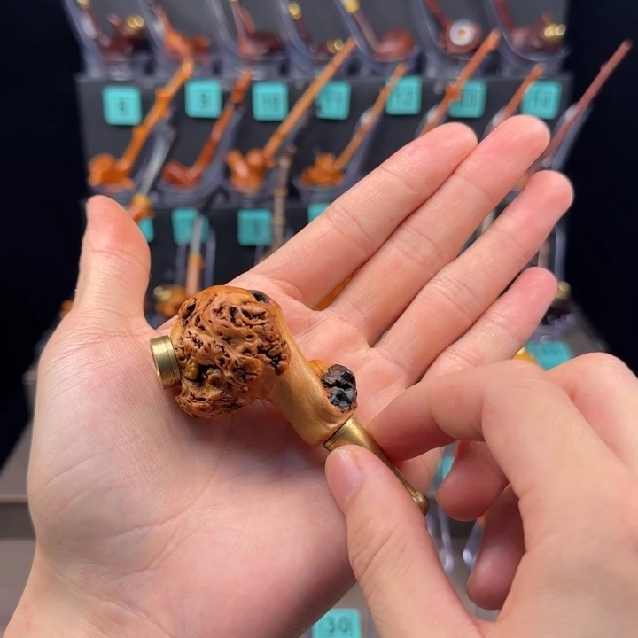 云南黑果木手工烟斗