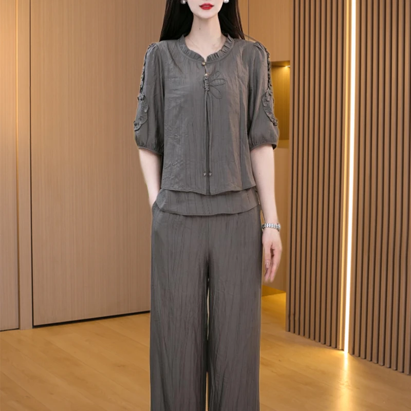 【可蓓儿】女款气质服装流行时尚职业套装2025女夏新款高端品妈妈装