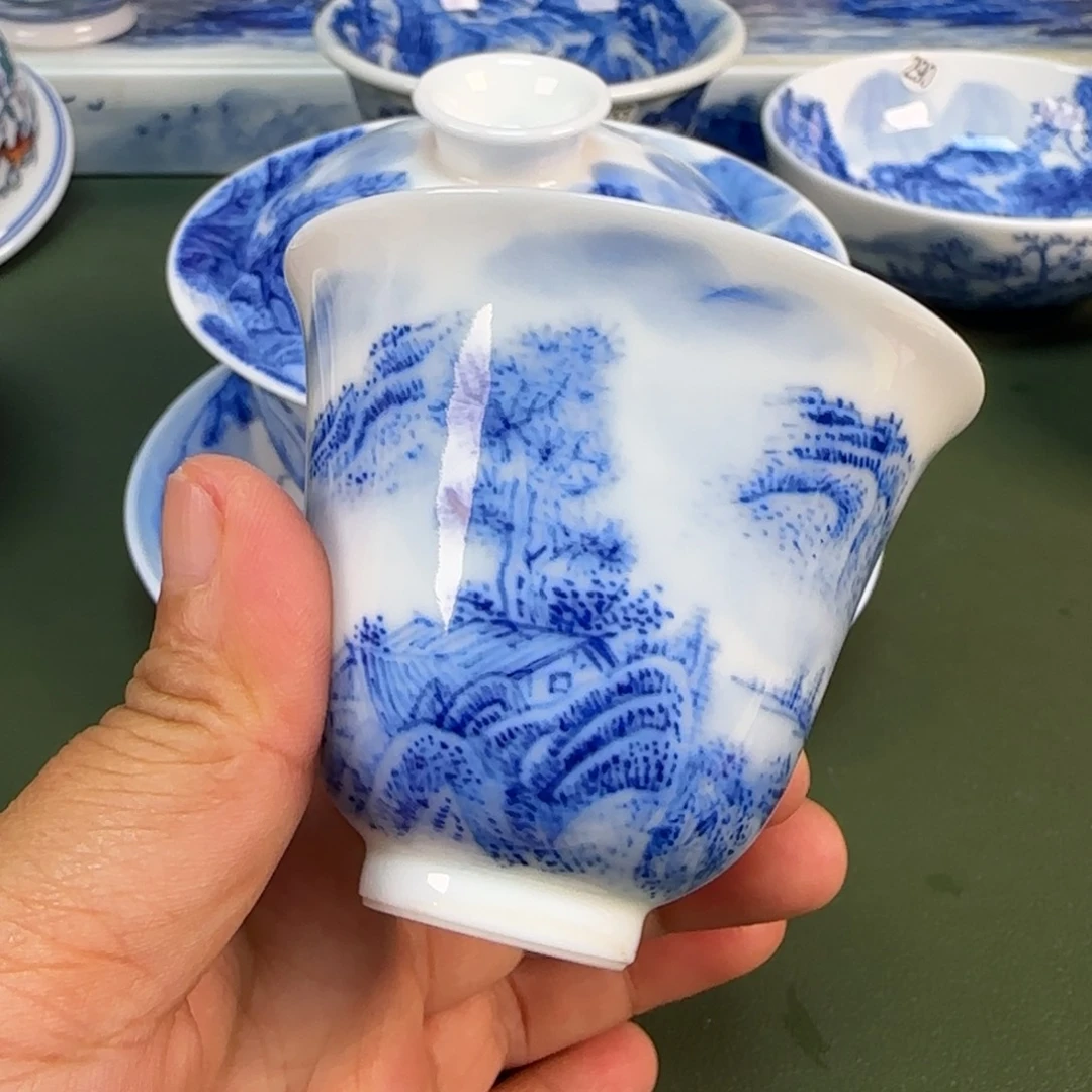 景德镇纯手绘茶具圆圆264