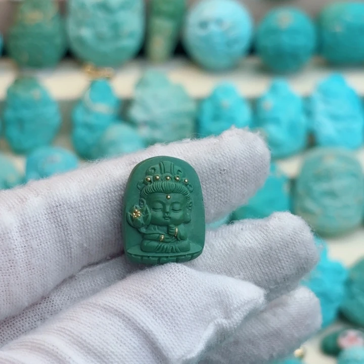 未镶嵌绿松石珠宝奇石