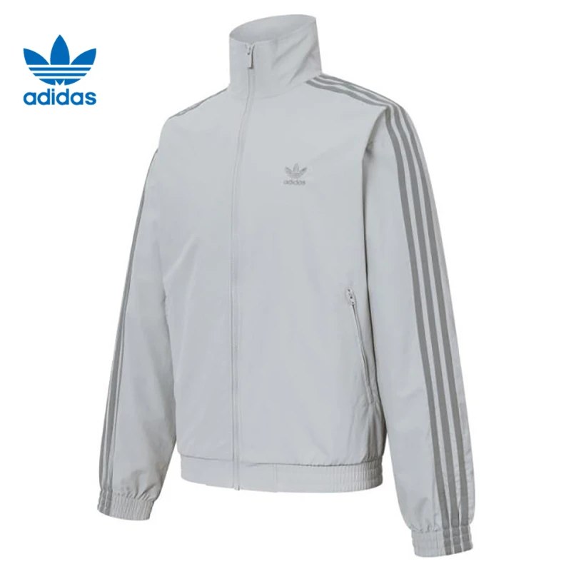 大adidas阿迪达斯三叶草男子运动休闲夹克外套JD0436