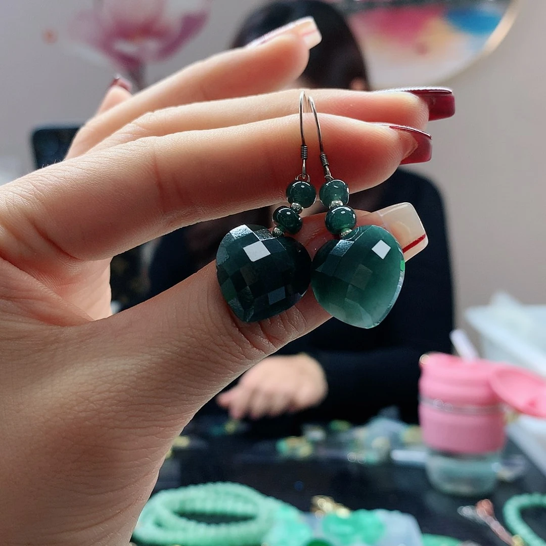 【闪购商品】翡翠耳饰未镶嵌，