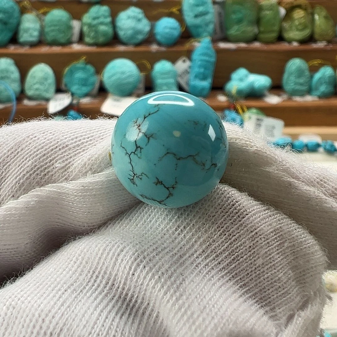 绿松石圆珠未镶嵌