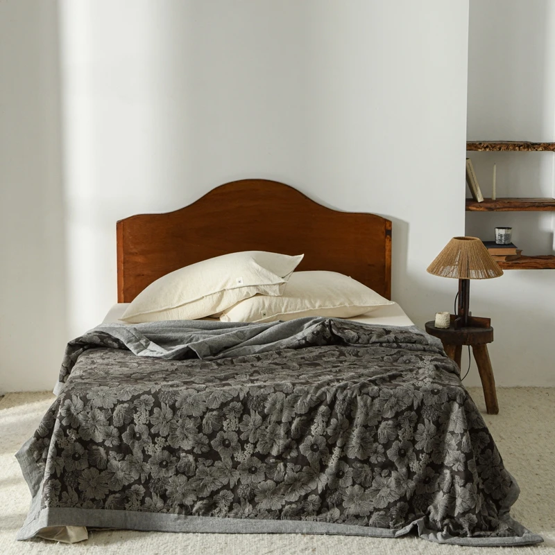 M【四件套-加大百色花开】加大四件套家用柔软亲肤可机洗