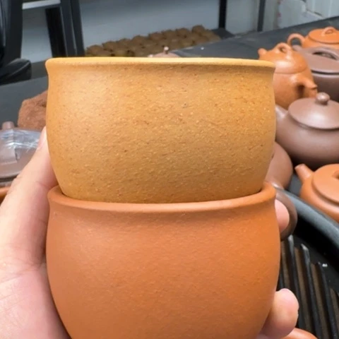 紫砂茶壶主人杯2个200cc