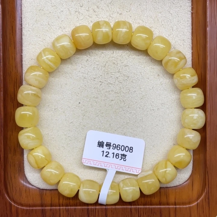 琥珀未镶嵌手链蜜蜡