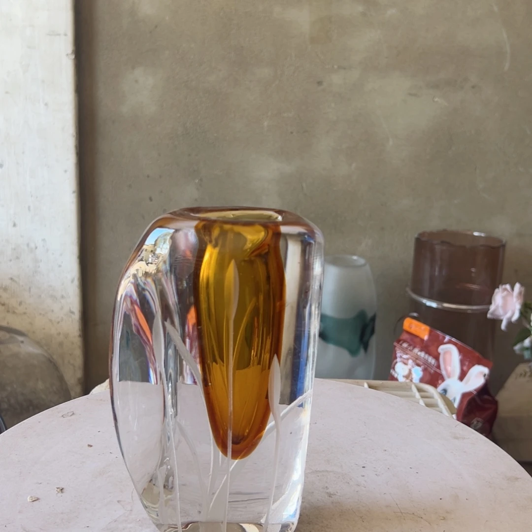 弘扬琉璃花器微瑕高度28