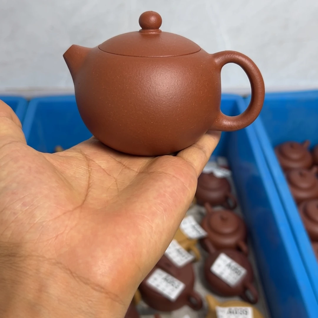 绯***心茶壶紫砂西施微瑕180ccccc