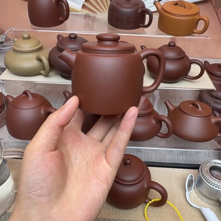 一***谦紫砂茶壶巨轮140cc