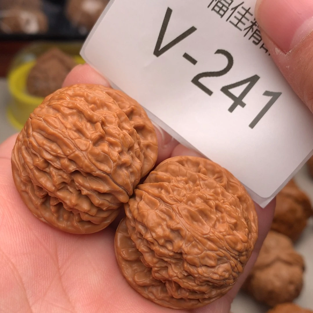 文玩核桃把件36磨盘……………..