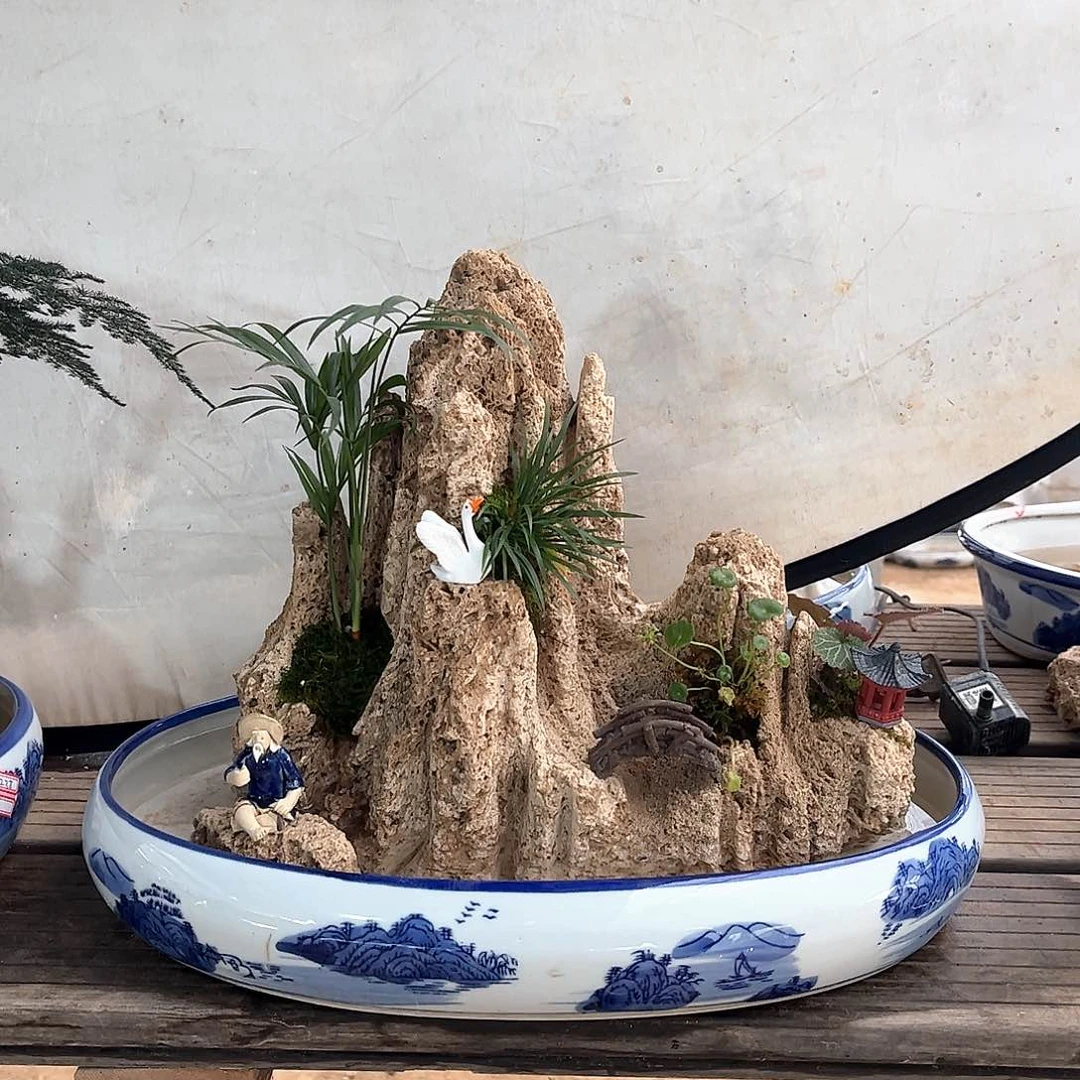 梦**城吉石盆景全套