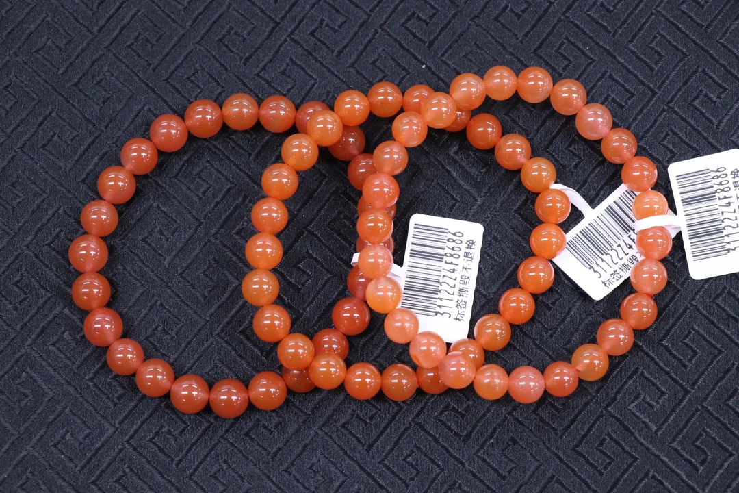 原矿无优化天然南红保山西山杨柳单圈7mm左右多样性发一件