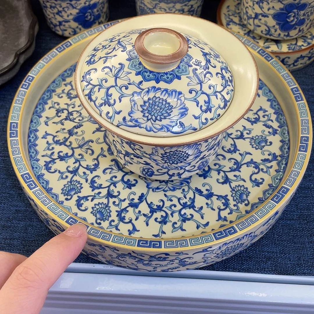 陶景德陶瓷盖碗茶具