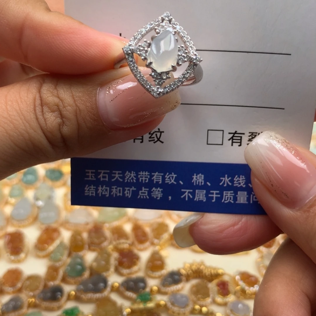 翡翠银S925镶嵌颈饰