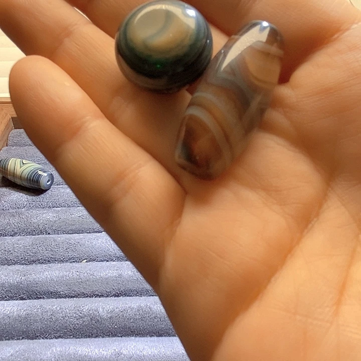 @***吕未镶嵌吊坠(不含链)玛瑙/玉髓