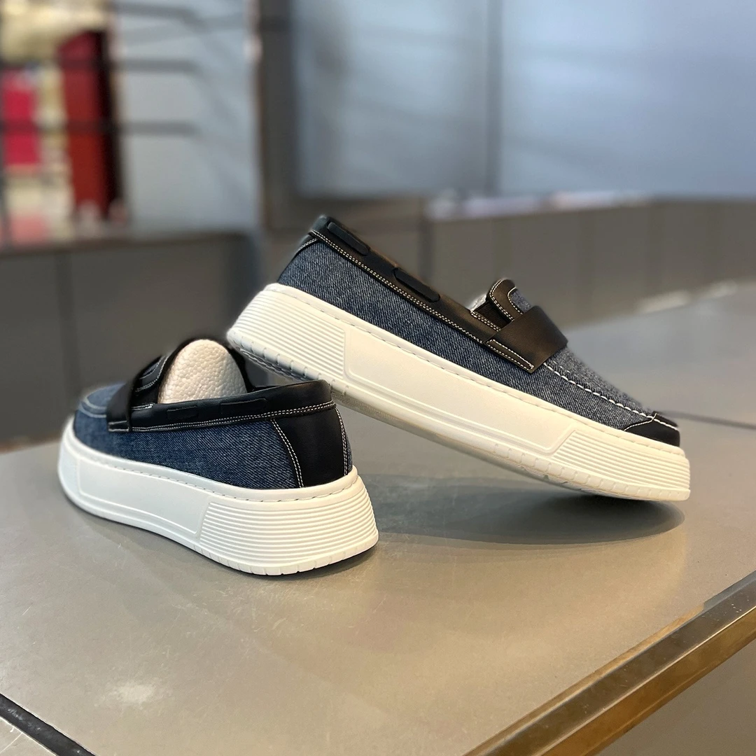 【香港DcSU&Shoes官方正品】潮男鞋早秋新款牛仔布一脚蹬板鞋懒人