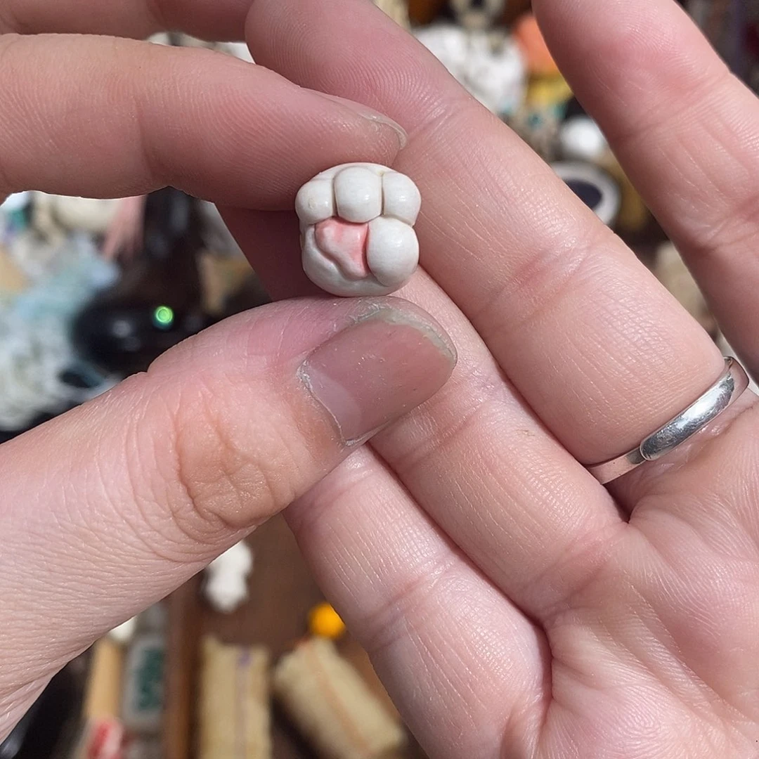 把件鹿骨M34小猫拳鹿角