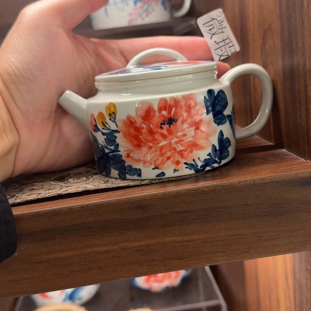 釉下彩纯手绘微瑕